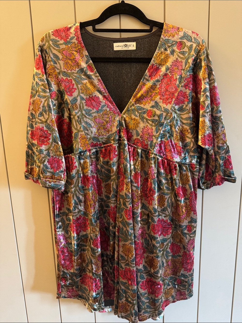 Natural Life Floral Empire Waist Tunic/Dress